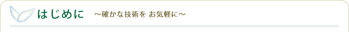 はじめに　～池袋の鍼灸・不妊鍼灸 妊婦マタニティマッサージ　確かな技術を　お気軽に～
